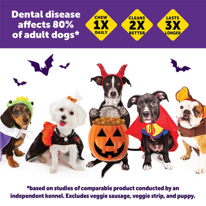 WHIMZEES Holiday Dog Dental Treats – Medium, 6 Count