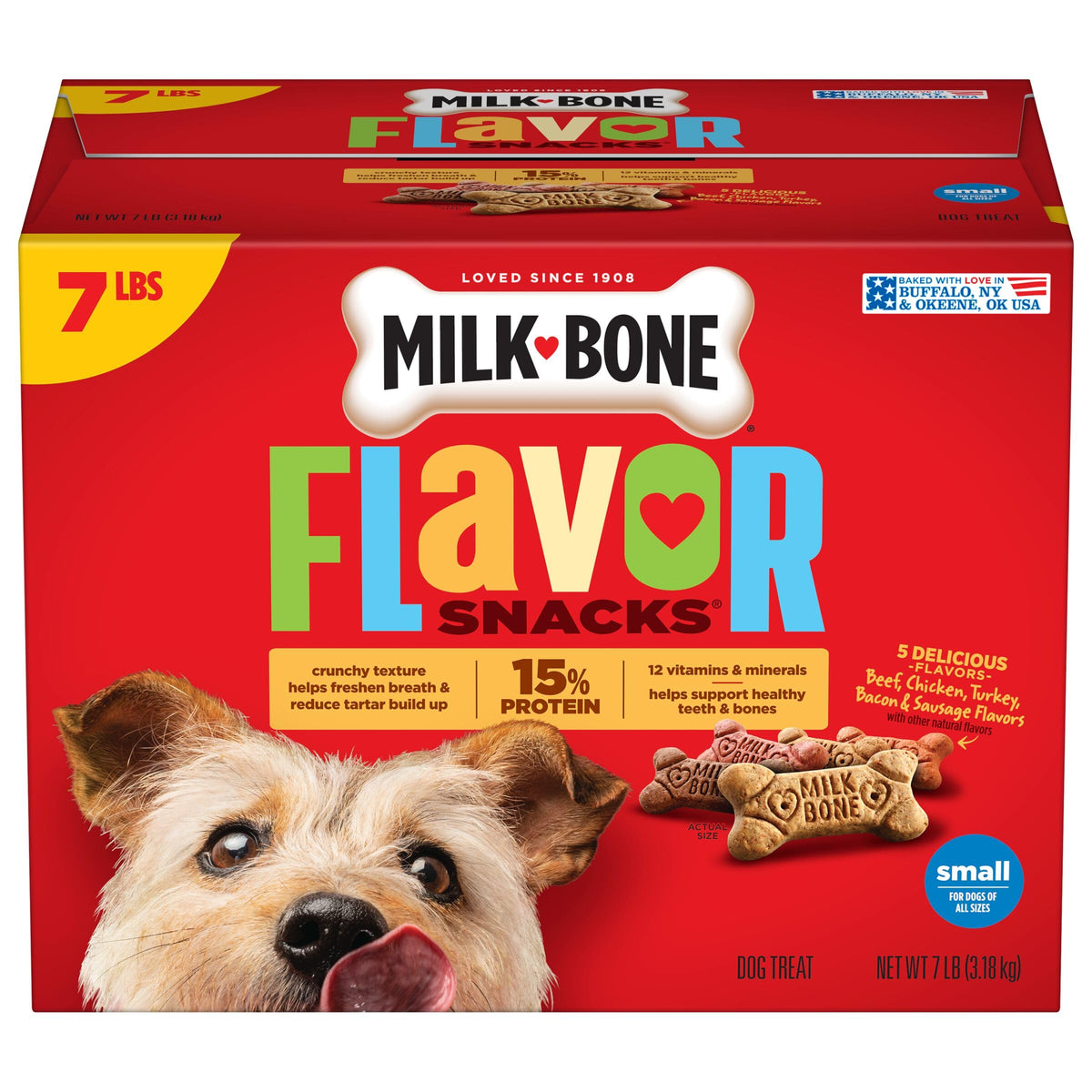 Milk-Bone Flavor Snacks Mini Dog Biscuits, 36 oz