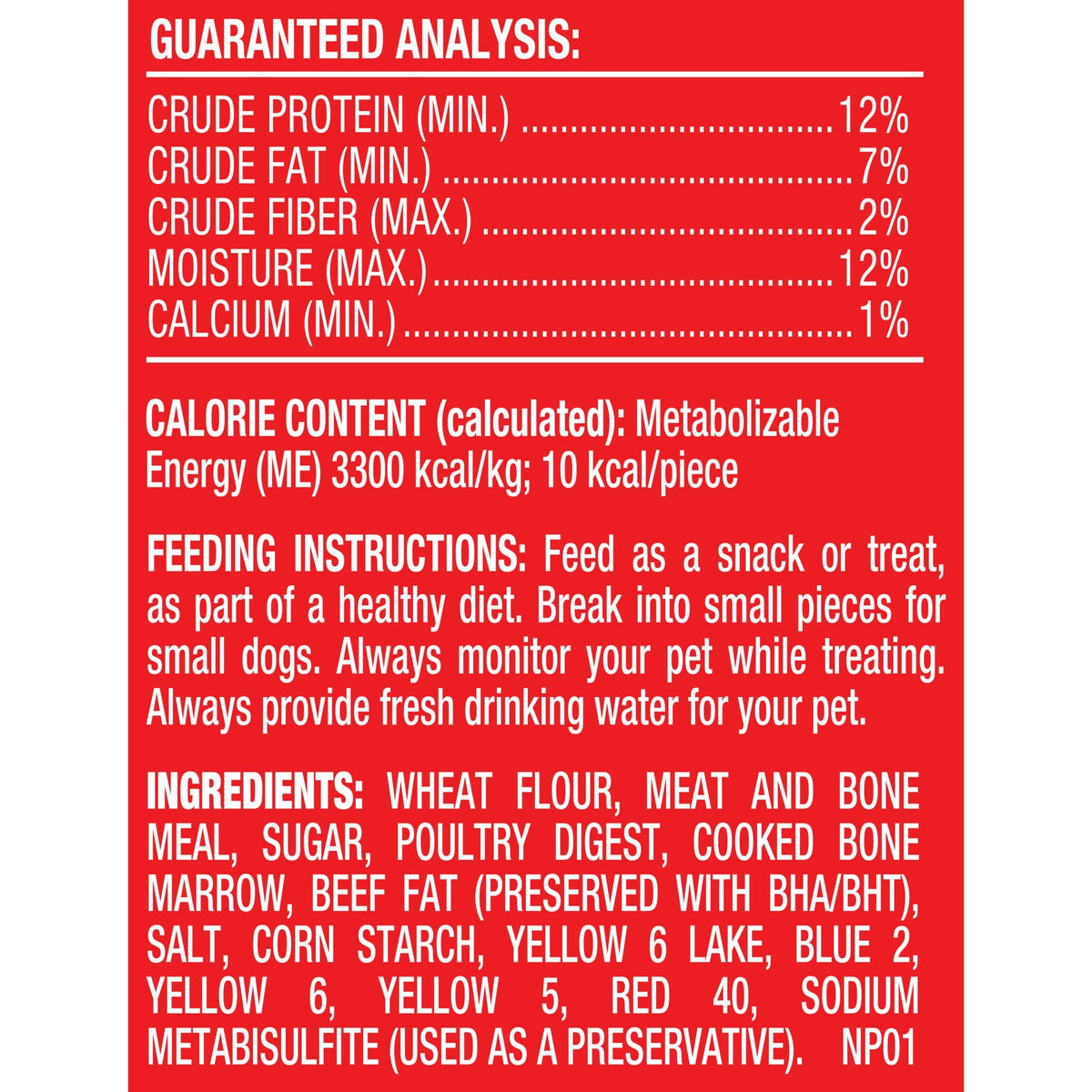 Dog eating a Milk-Bone MaroSnacks crunchy biscuit treat