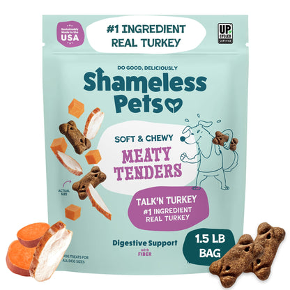 Shameless Pets Reelin' Salmon Soft Dog Treats, 8 oz