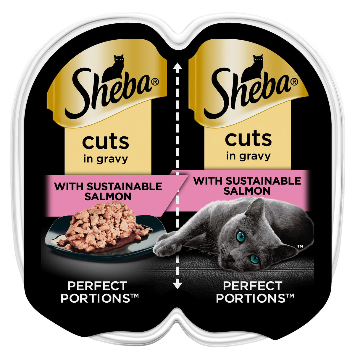 Sheba Perfect Portions Cuts in Gravy Wet Cat Food Multipack, 24 Trays