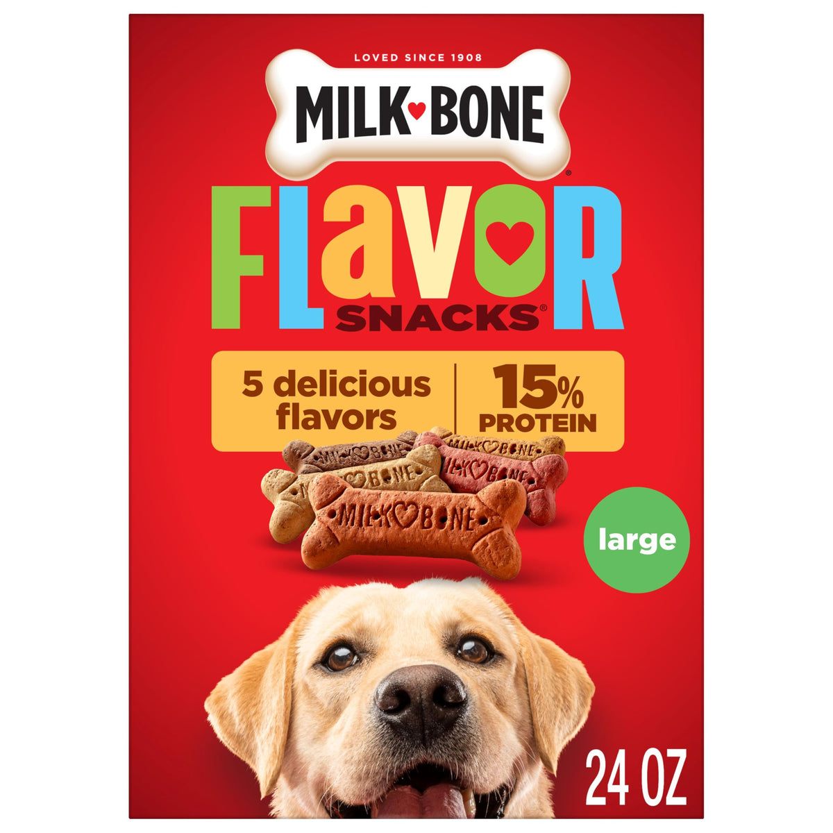 Milk-Bone Flavor Snacks Mini Dog Biscuits, 36 oz