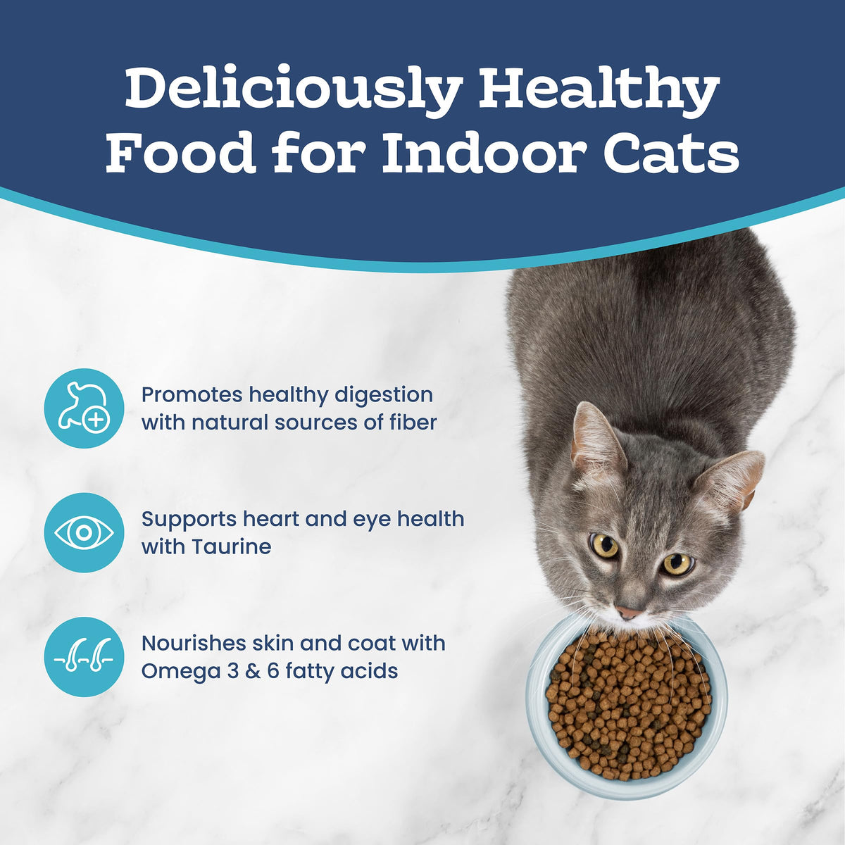 Blue Buffalo Tastefuls Chicken Dry Cat Food for Adult Indoor Cats, 7 lb