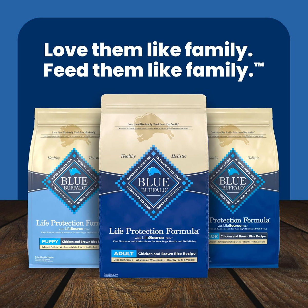 Blue Buffalo Life Protection Adult Dry Dog Food – Chicken & Brown Rice, 5 lb