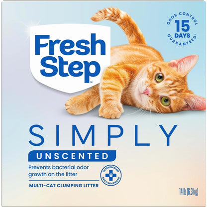 Fresh Step Advanced Ever Fresh Unscented Clumping Cat Litter, 2-Pack
