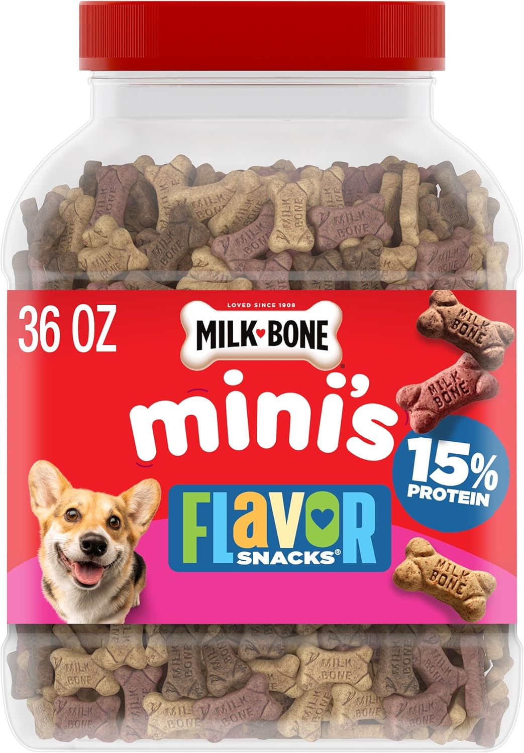 Milk-Bone Flavor Snacks Mini Dog Biscuits, 36 oz