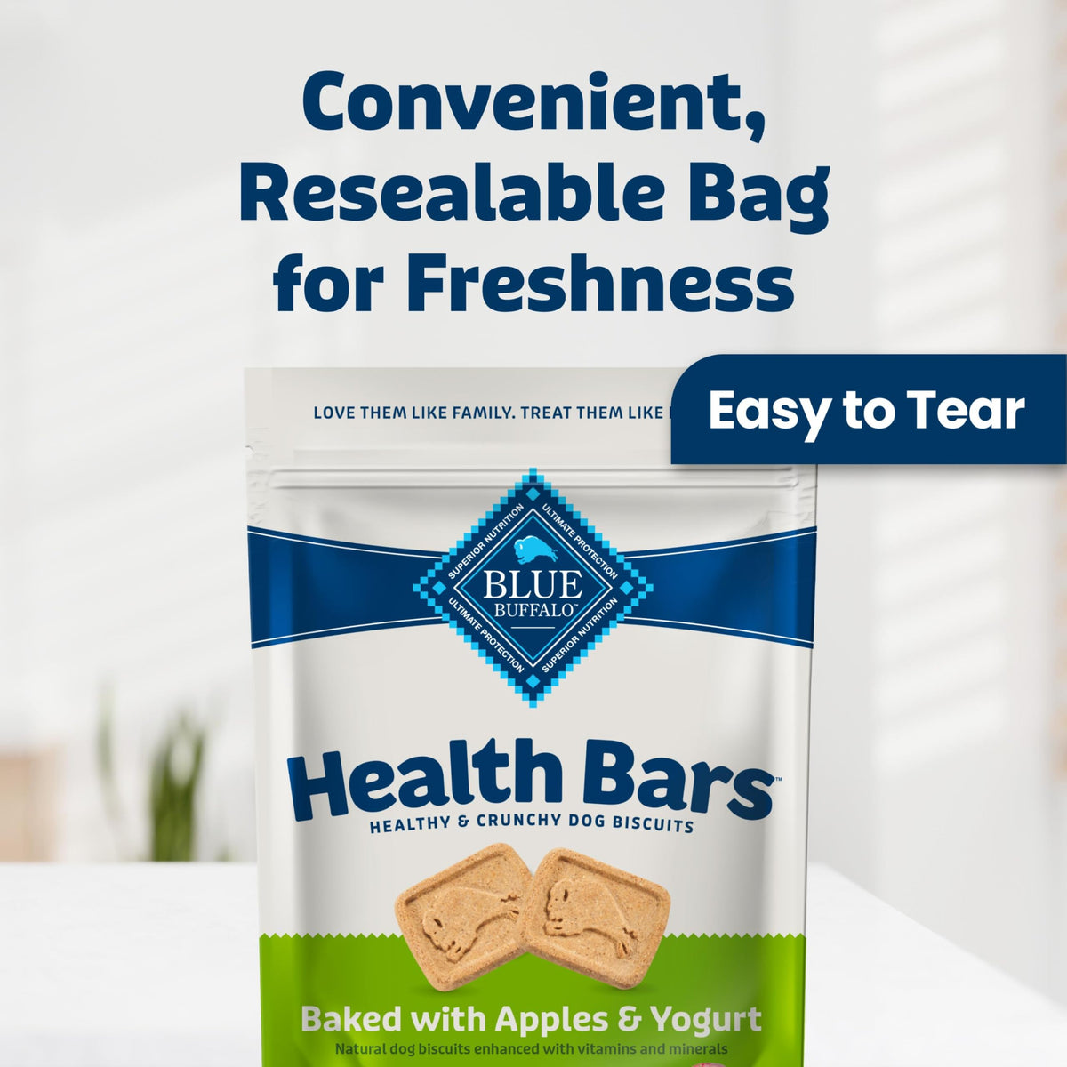 Blue Buffalo Health Bars Apple & Yogurt Dog Biscuits, 3.5 lb