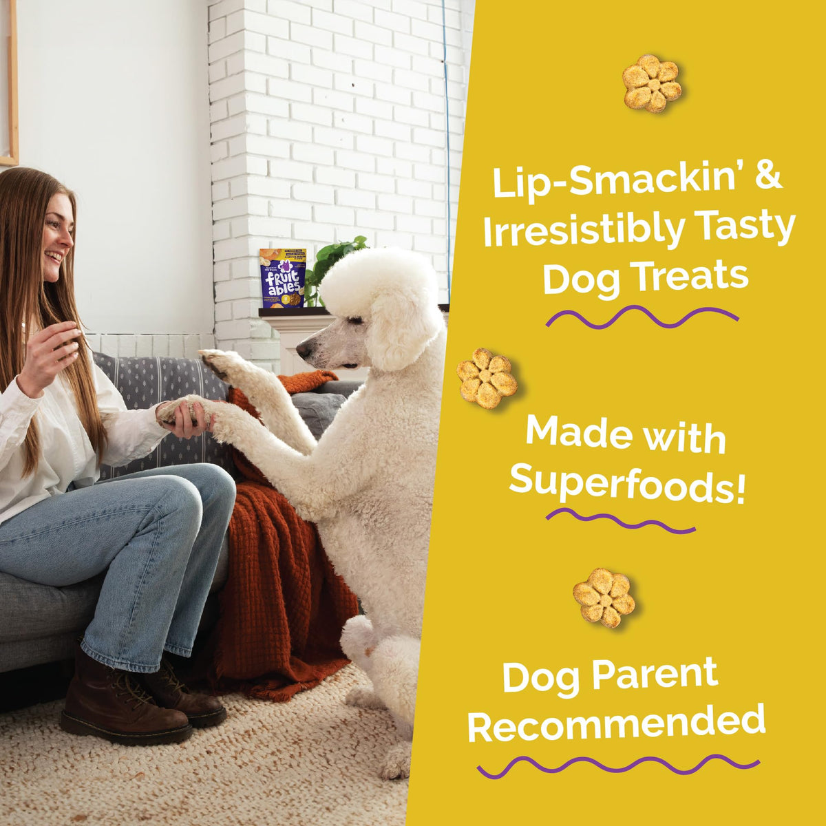 Fruitables Pumpkin & Blueberry Low-Calorie Baked Dog Treats, 12 oz