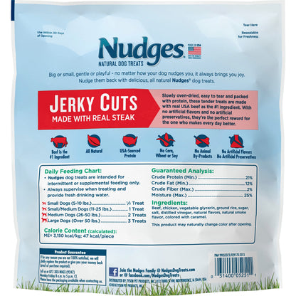 Blue Buffalo Nudges Chicken Jerky Cuts Dog Treats, 16 oz