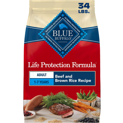 Blue Buffalo Life Protection Adult Dry Dog Food – Chicken & Brown Rice, 5 lb