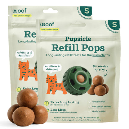 WOOF Pupsicle Refill Pops – front angle view