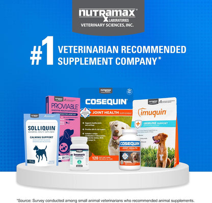 Nutramax Cosequin Joint Health Supplement for Dogs with MSM & HA, 250 Chew Tablets