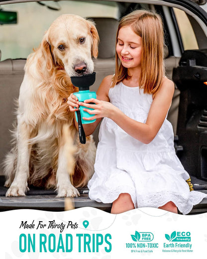 lesotc leak-proof dog water dispenser for hiking