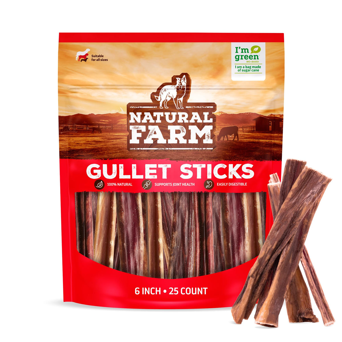 Odor-Free Bully Sticks 6 Inch – lifestyle scene view