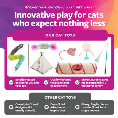 Pack of SmartyKat Skitter Critters catnip mouse toys