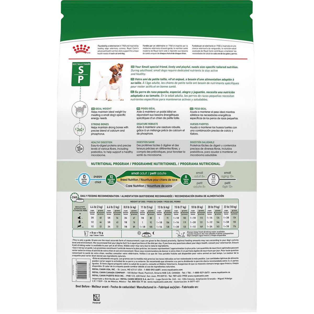 Royal Canin Small Adult Dry Dog Food, 4 lb Bag