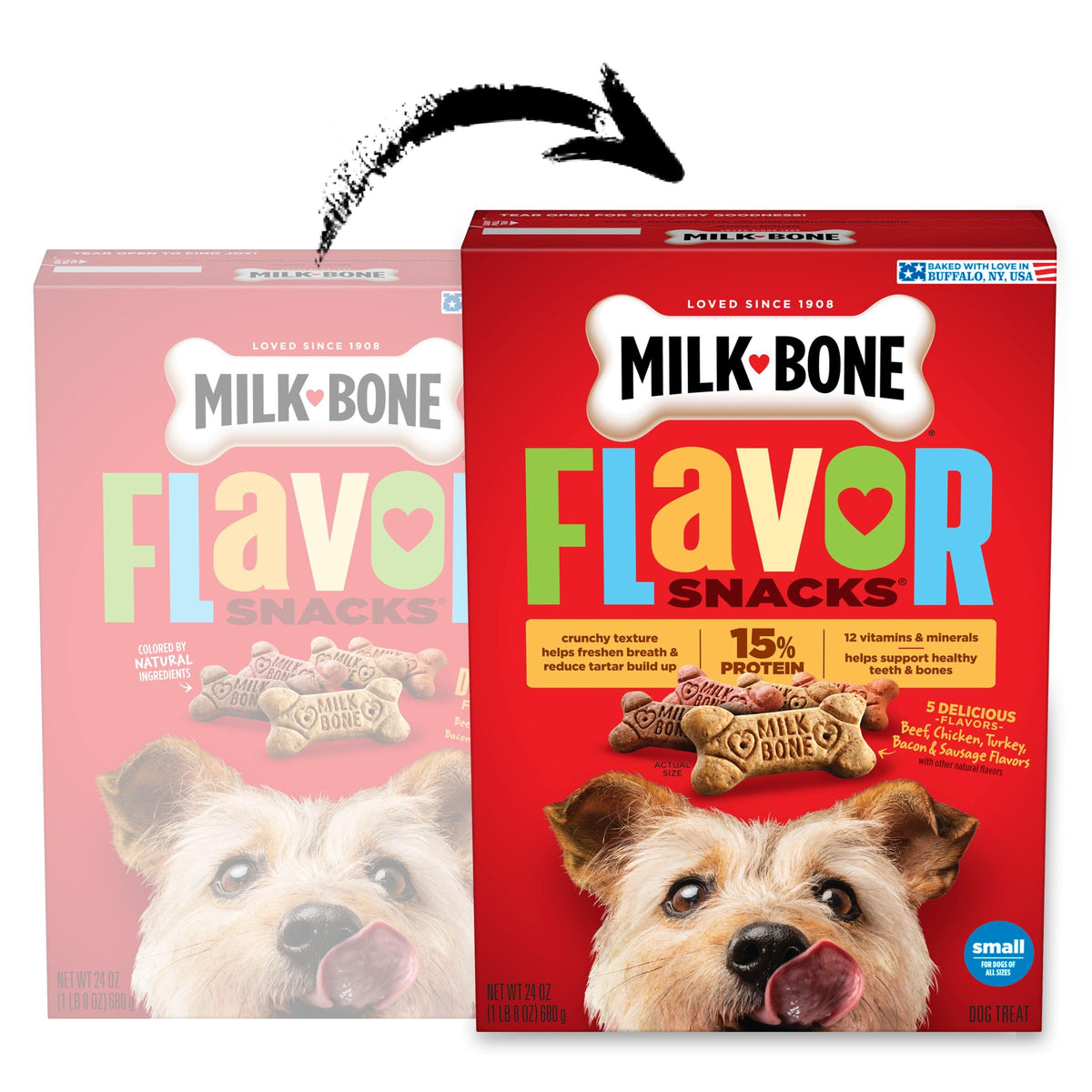 Milk-Bone Flavor Snacks Mini Dog Biscuits, 36 oz