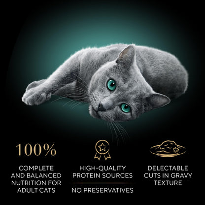 Sheba Perfect Portions Cuts in Gravy Wet Cat Food Multipack, 24 Trays
