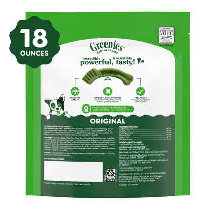 Greenies Teenie Natural Dental Dog Treats – Fresh Mint Flavor, 43 Count