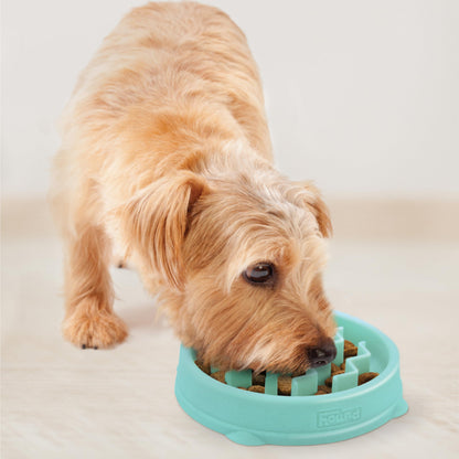 Outward Hound Fun Feeder Slo Bowl – Slow Feeder Dog Bowl, Blue (8.8 in)