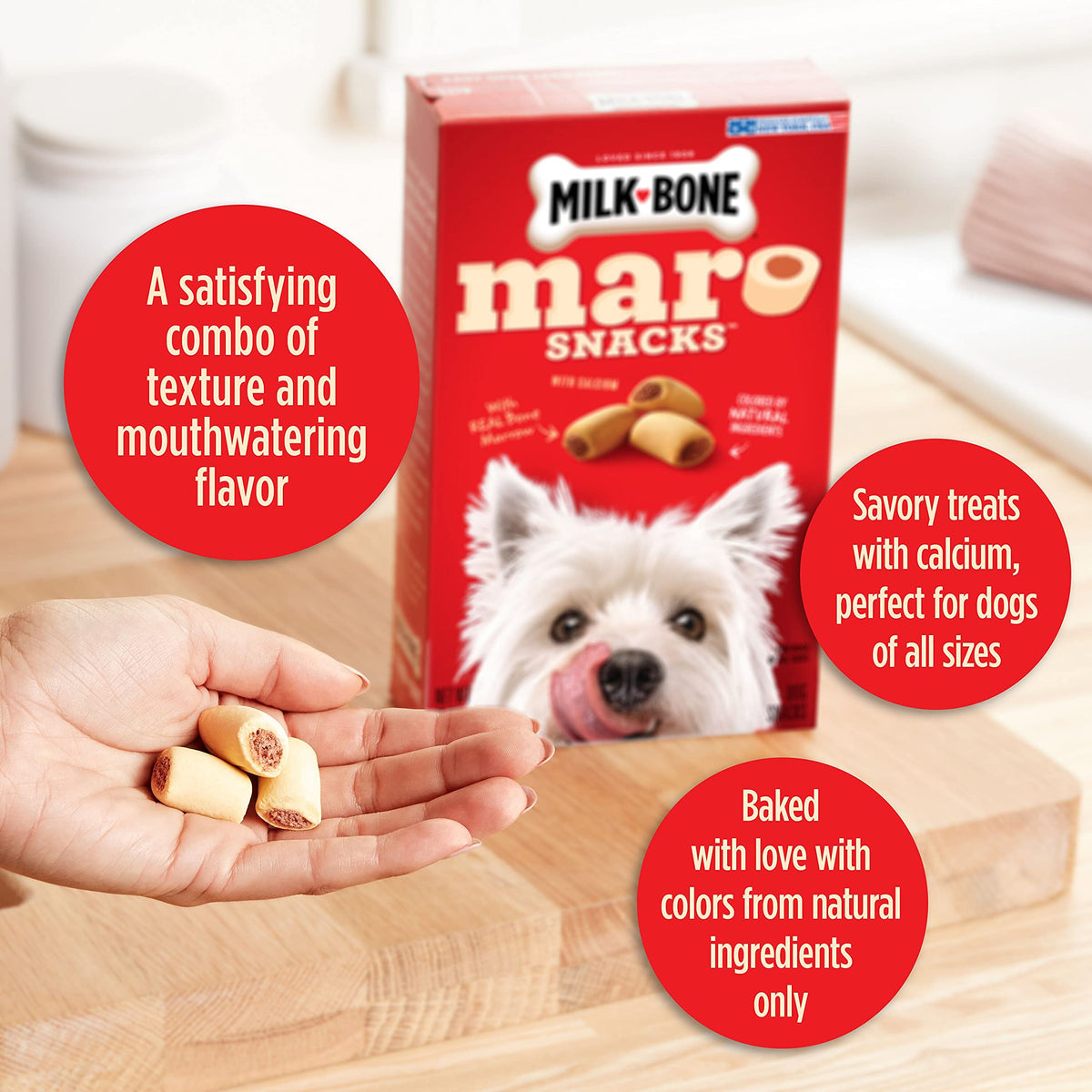 Milk-Bone MaroSnacks dog treats with real bone marrow 40 oz