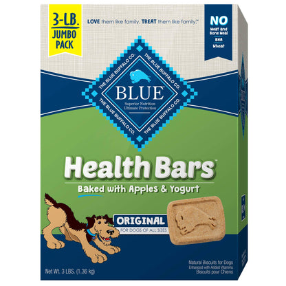 Blue Buffalo Health Bars Apple & Yogurt Dog Biscuits, 3.5 lb