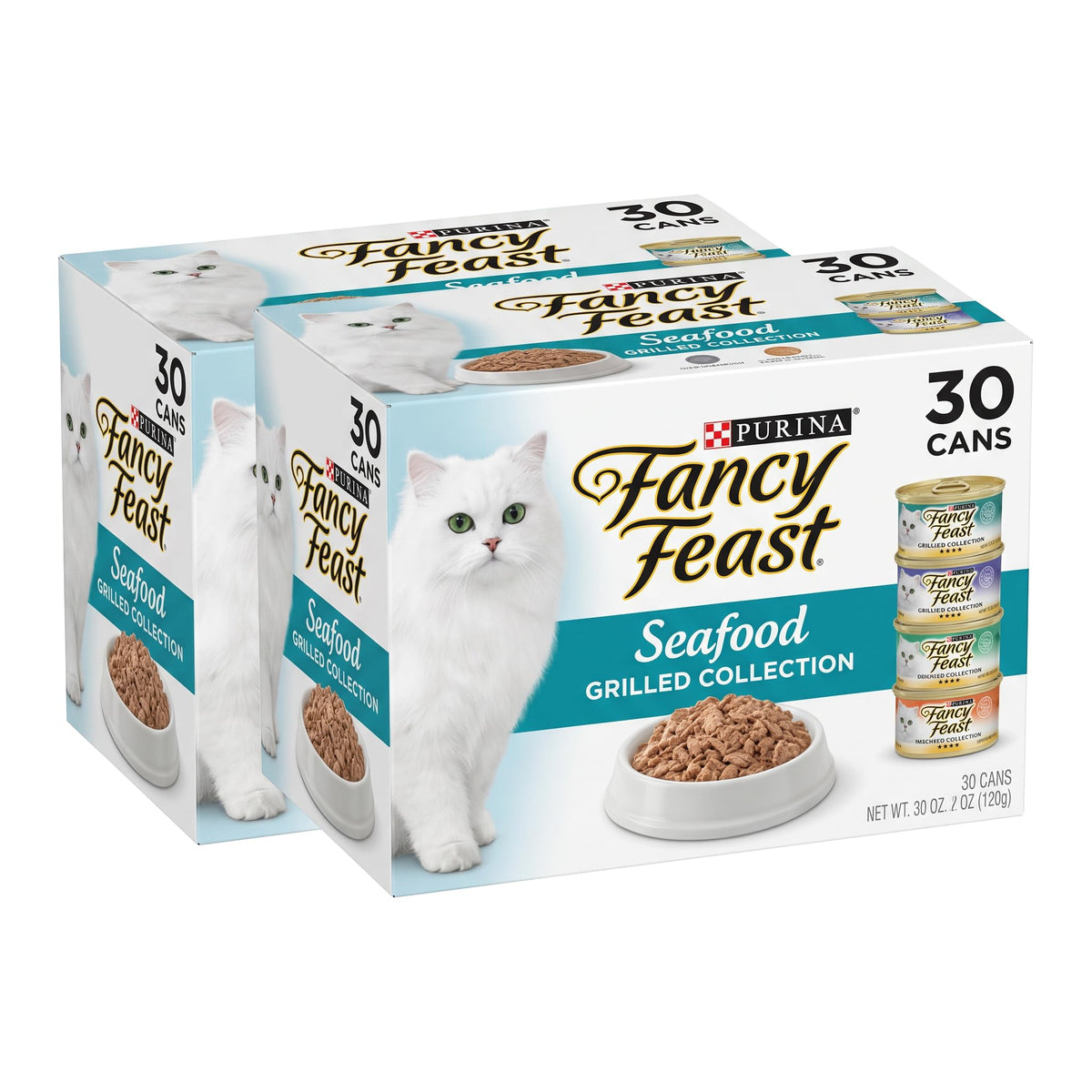 Fancy Feast Grilled Seafood Cat Food – front angle view