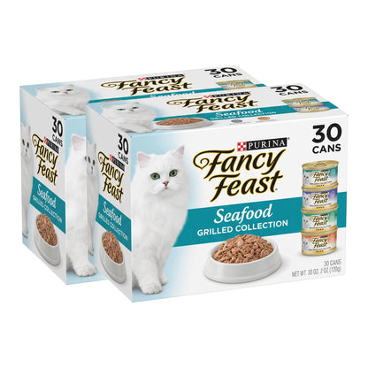 Fancy Feast Grilled Seafood Cat Food – front angle view