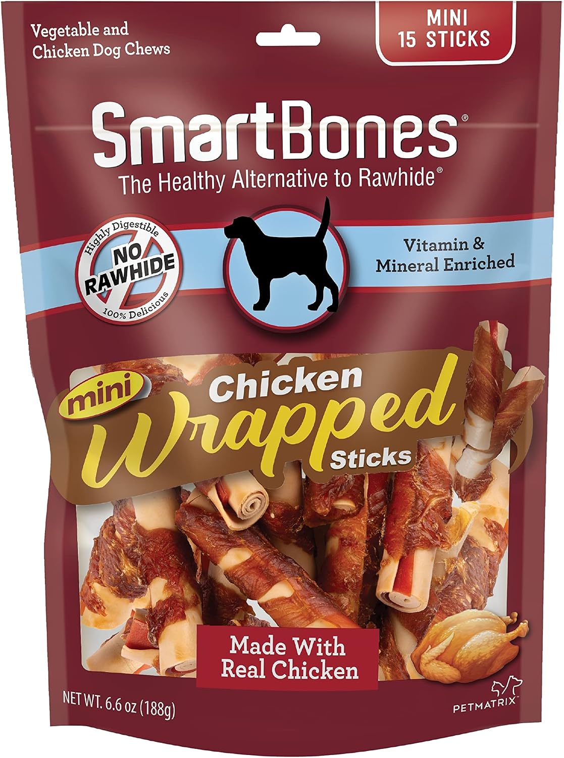 SmartBones sticks dog treats with vegetables