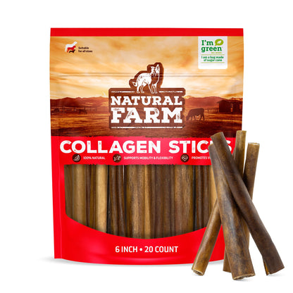 Odor-Free Bully Sticks 6 Inch – scale view