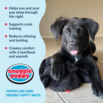 Snuggle Puppy Heartbeat Toy – Calming Comfort Plush for Medium Dogs, Cream