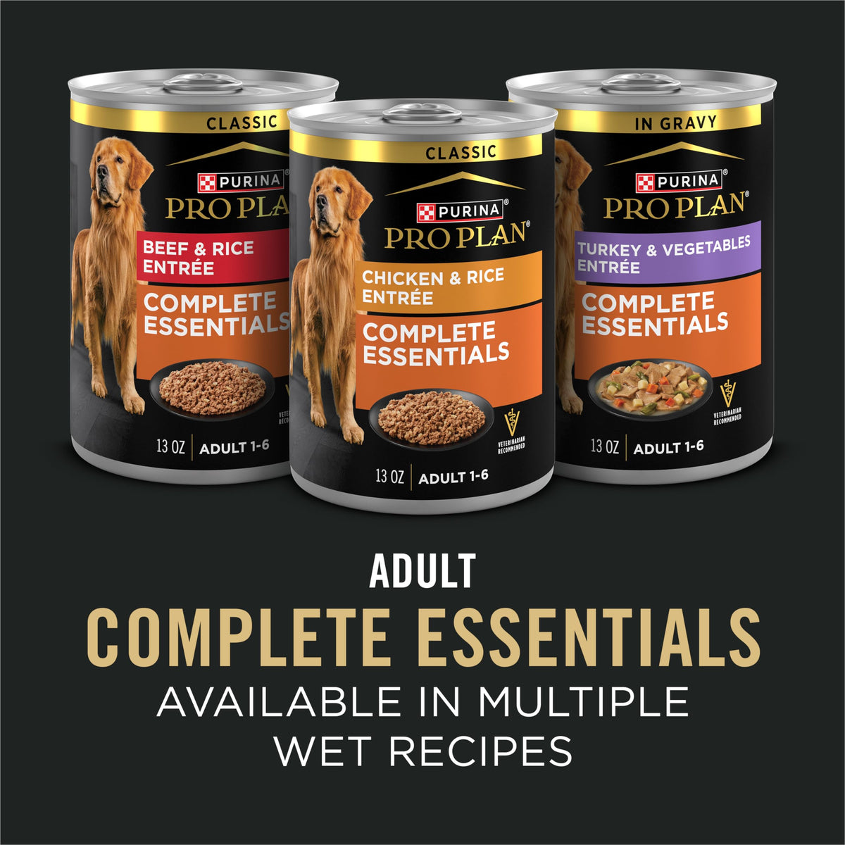 Purina Pro Plan Complete Essentials Chicken & Rice Dry Dog Food, 35 lb