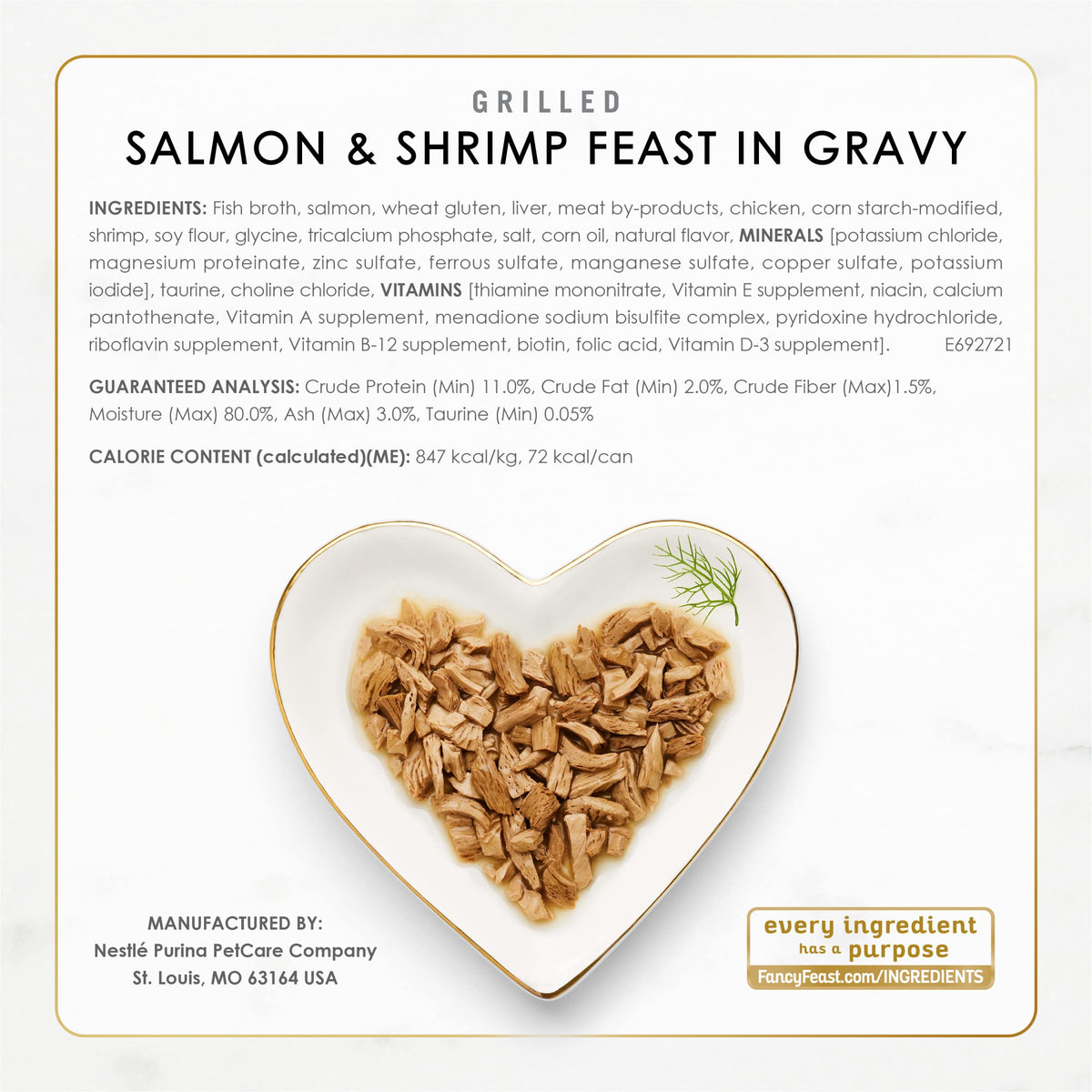 Fancy Feast Grilled Seafood Cat Food – package contents view