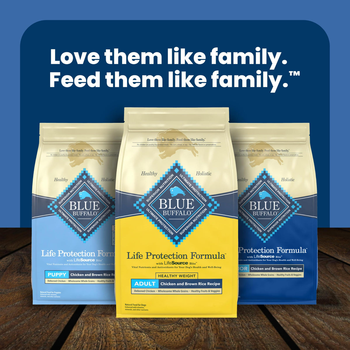 Blue Buffalo Life Protection Adult Dry Dog Food – Chicken & Brown Rice, 5 lb