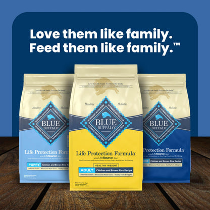 Blue Buffalo Life Protection Adult Dry Dog Food – Chicken & Brown Rice, 5 lb