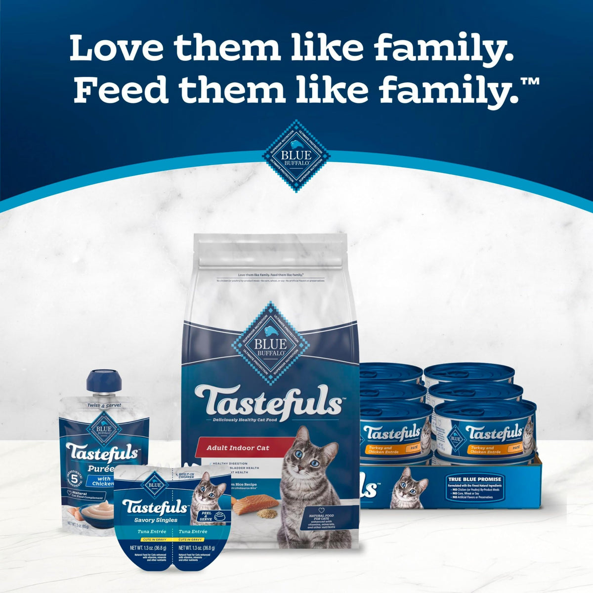 Blue Buffalo Tastefuls Chicken Dry Cat Food for Adult Indoor Cats, 7 lb