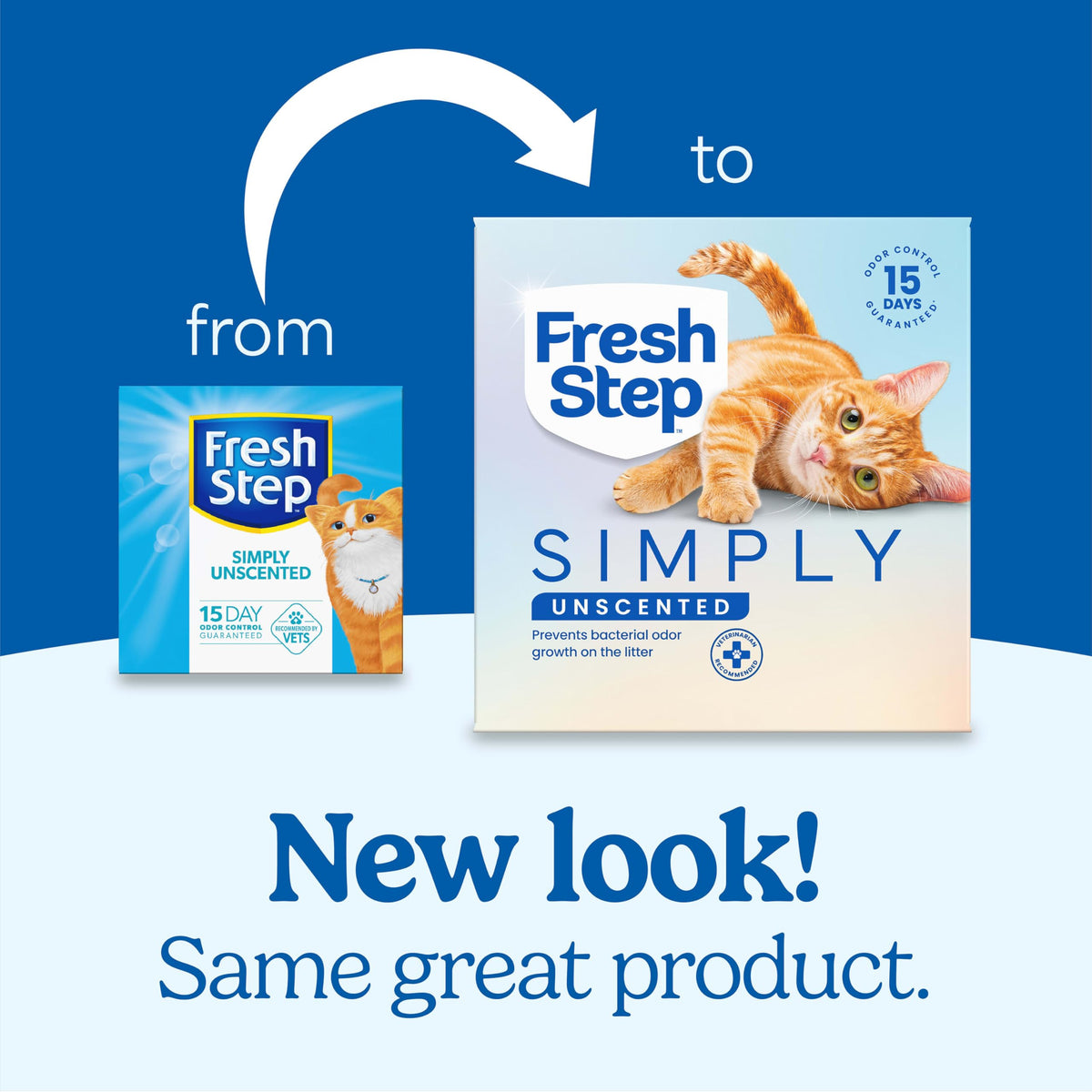 Fresh Step Advanced Ever Fresh Unscented Clumping Cat Litter, 2-Pack