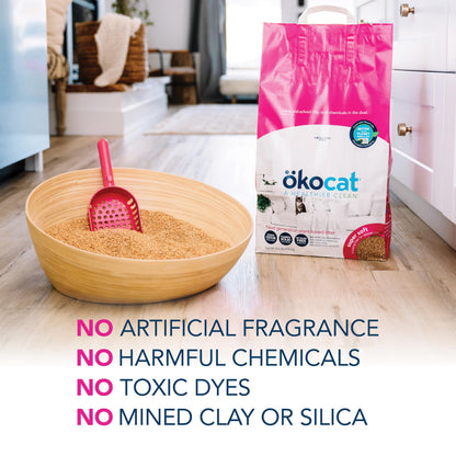 ökocat Low-Tracking Natural Wood Clumping Cat Litter, 14 lb
