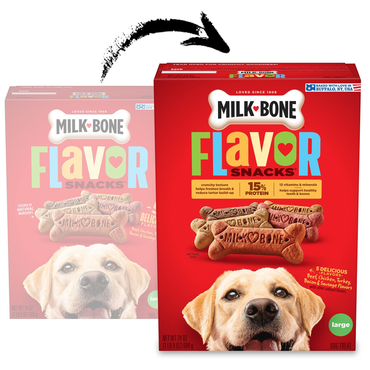 Milk-Bone Flavor Snacks Mini Dog Biscuits, 36 oz