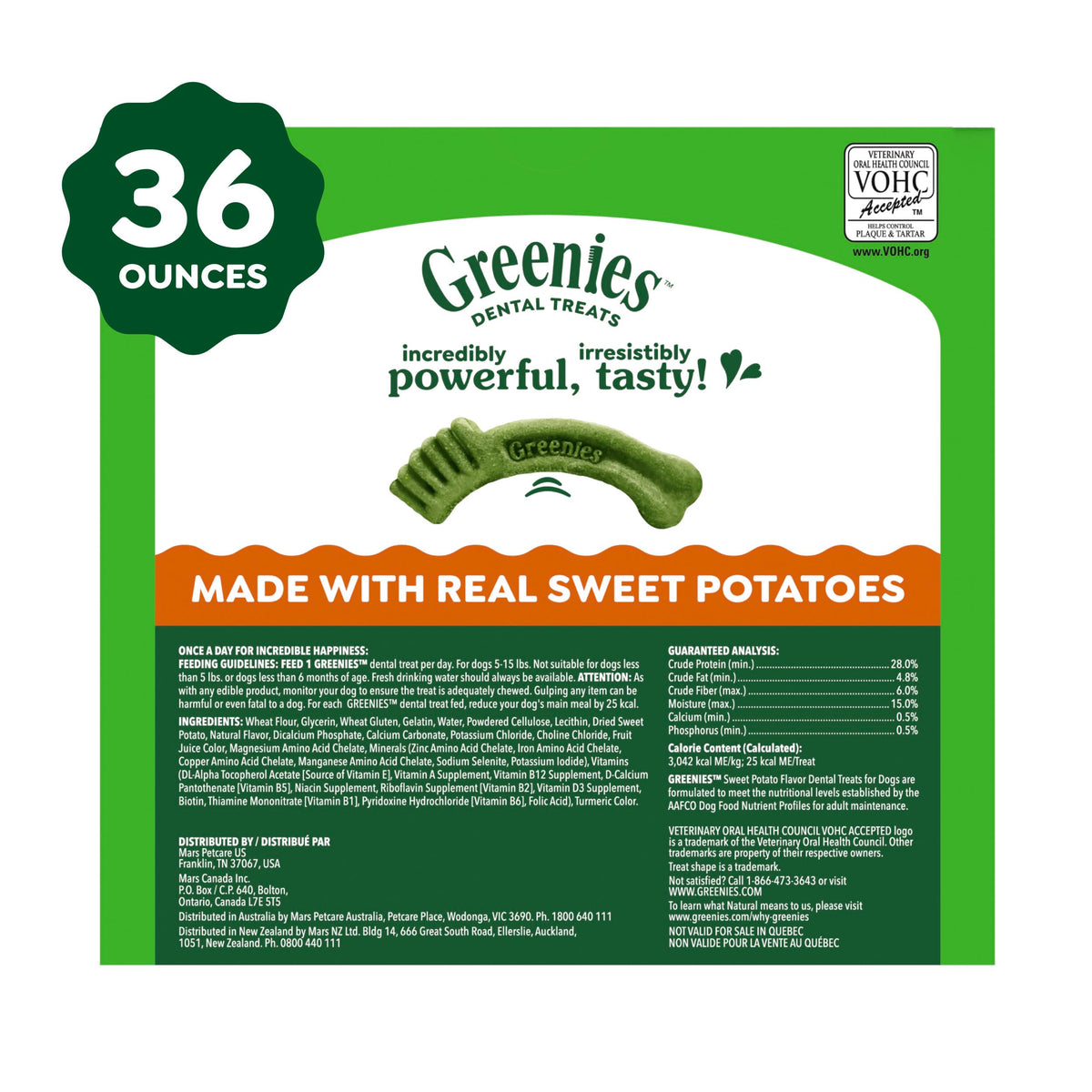 Greenies Teenie Natural Dental Dog Treats – Fresh Mint Flavor, 43 Count