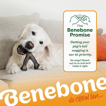 Benebone Wishbone chew toy for power chewers, made in the USA