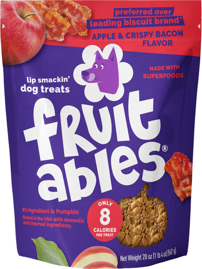 Fruitables Pumpkin & Blueberry Low-Calorie Baked Dog Treats, 12 oz