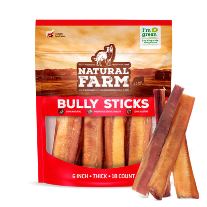 Odor-Free Bully Sticks 6 Inch – feature highlight view