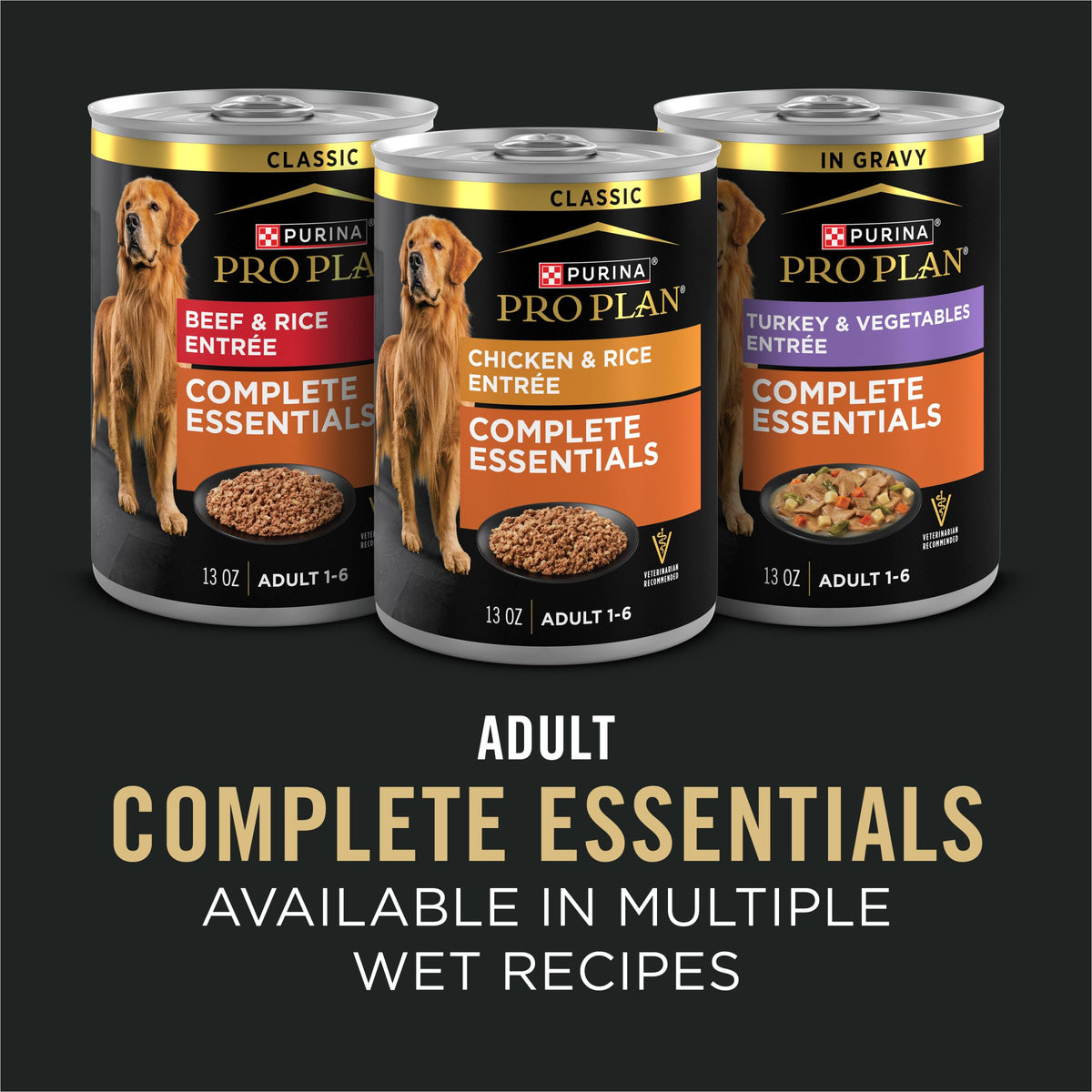 Purina Pro Plan Complete Essentials Chicken & Rice Dry Dog Food, 35 lb