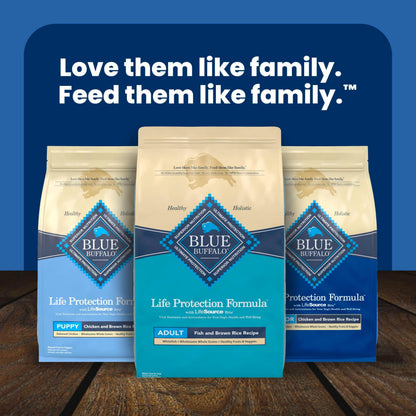 Blue Buffalo Life Protection Adult Dry Dog Food – Chicken & Brown Rice, 5 lb