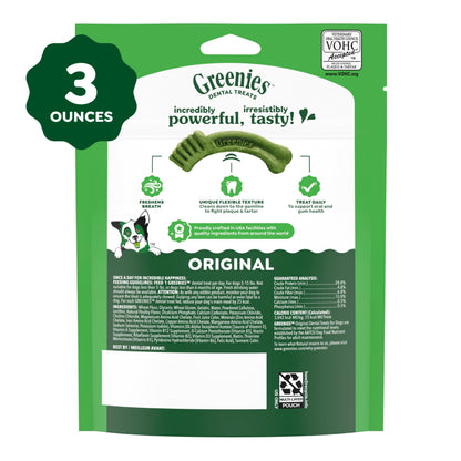 Greenies Teenie Natural Dental Dog Treats – Fresh Mint Flavor, 43 Count