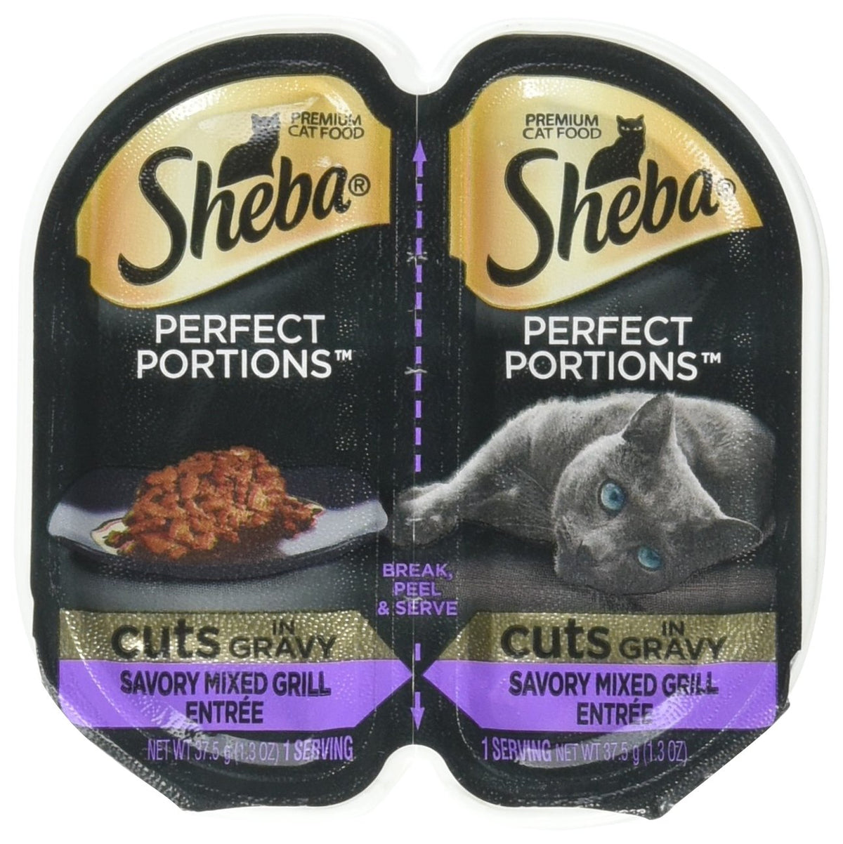 Sheba Perfect Portions Cuts in Gravy Wet Cat Food Multipack, 24 Trays