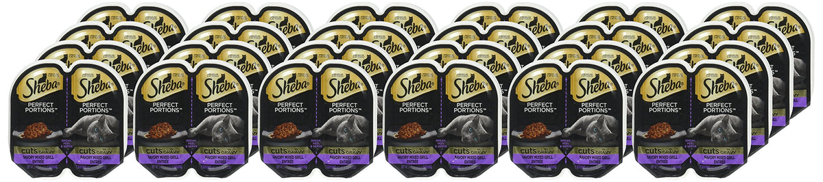 Sheba Perfect Portions Cuts in Gravy Wet Cat Food Multipack, 24 Trays