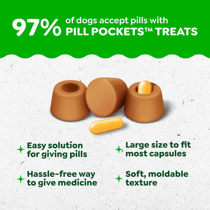 Greenies Pill Pockets for Large Dogs – Chicken Flavor, 15.8 oz