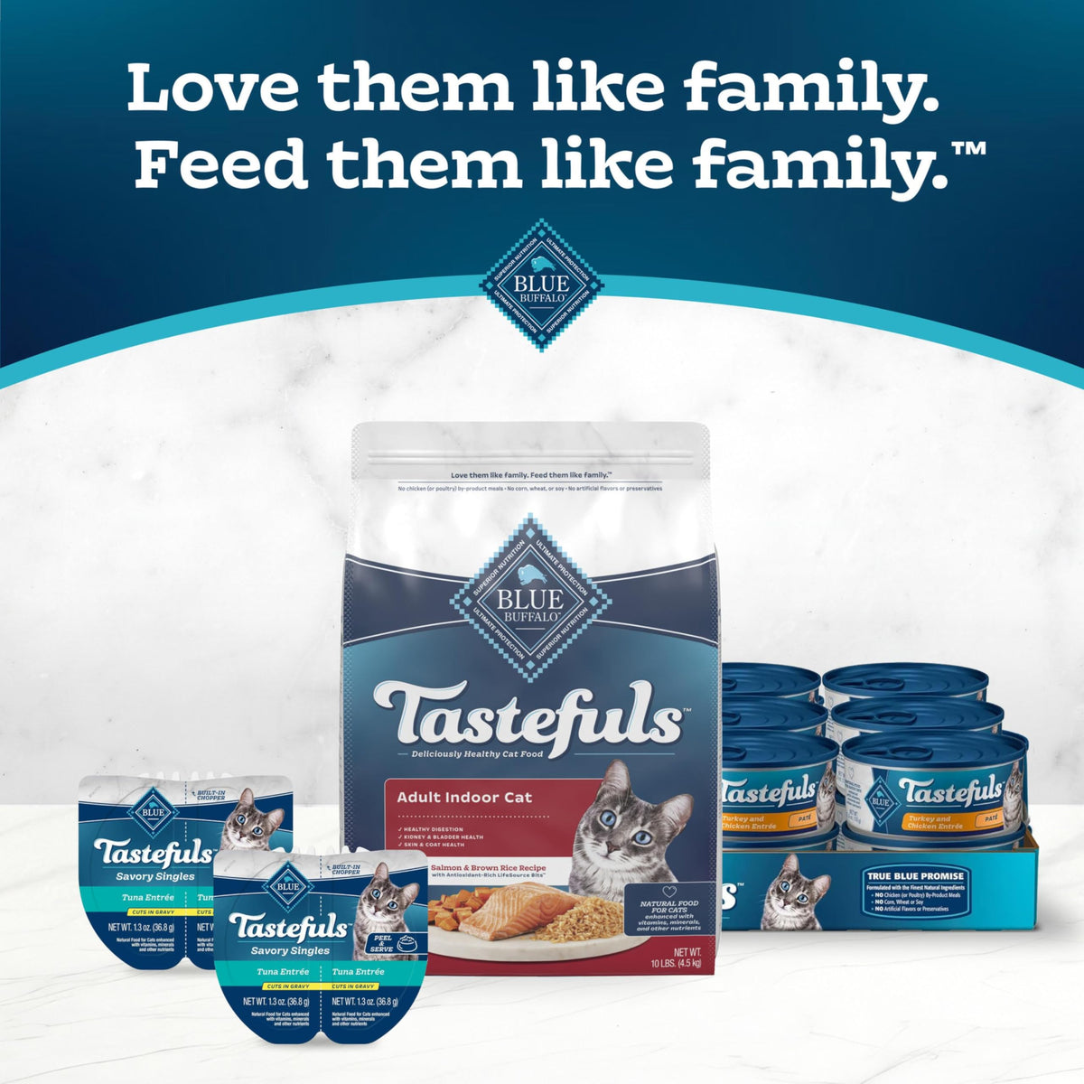Blue Buffalo Tastefuls Chicken Dry Cat Food for Adult Indoor Cats, 7 lb